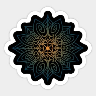 Mandala art drawing for gift Sticker